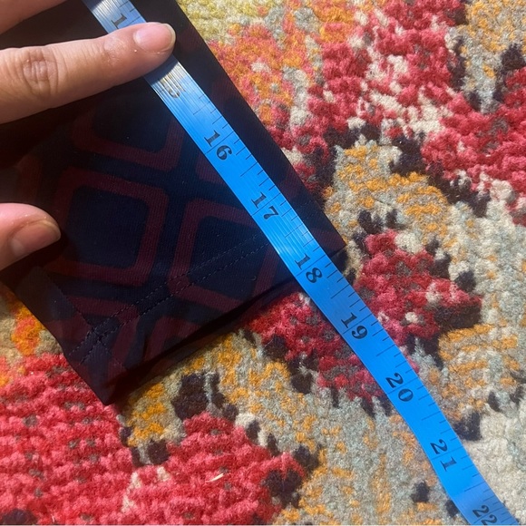 Lauren Ralph Lauren Navy Blue Maroon Diamond Geometric Print Shift Dress Size 6 - Picture 5 of 7